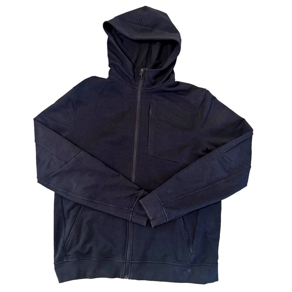 Lululemon Men's‎ Black Full Zip Hoodie Size XL Excellent Condition!